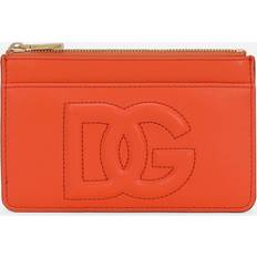 Orange Porte-cartes Dolce & Gabbana Medium DG Logo Card Holder