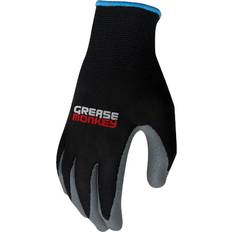 Grease Monkey Latex Honeycomb Black/Gray Dipped Gloves