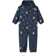 12-18M Soft Shell Overalls Name It Softshell Pak Nmmalfa - Blauw