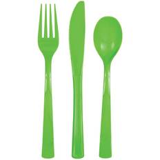 Unique Lime Green Plastic Cutlery Set