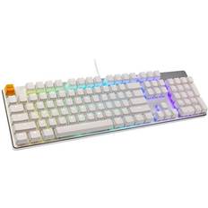 Gmmk white Glorious GMMK Full Size White Ice Edition Gateron Brown (English)