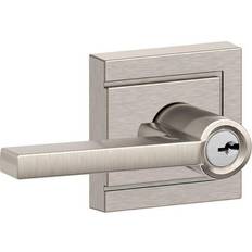 Lock Cylinders Schlage F51A-LAT-ULD Latitude Single Cylinder Keyed Entry Lever Upland