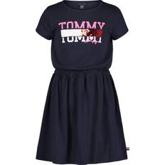 Tommy Hilfiger Girls Dresses Children's Clothing Tommy Hilfiger Girls' Short Sleeve T-Shirt Dress, Navy Sequin Splice