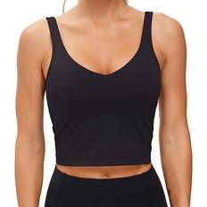 The Gym People Women's Longline Sports Bra - Black