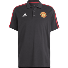 Corduroy Polo Shirts adidas Manchester United DNA Stripe Polo Black
