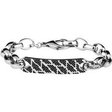 Grey - Men Bracelets Police Men's Stainless Steel Bracelet