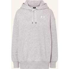 Under Armour Icon Fleece Oversized Hoodie - Grey Light Heather/White