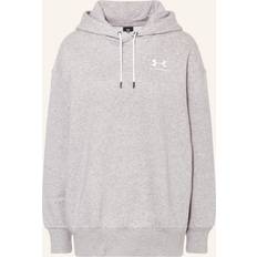 Under Armour Women Jumpers Under Armour Women's Essential Fleece Oversized Hoodie Mod Gray Light Heather White