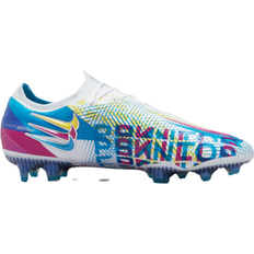 Multicolored - Women Soccer Shoes Nike Phantom GT Elite Dynamic Fit 3D FG W - Chlorine Blue/Opti Yellow/White/Pink Blast