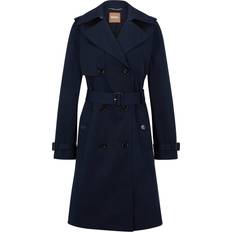 HUGO BOSS Frakker HUGO BOSS Dobbeltradet Trenchcoat Med Bælte Med Spænde