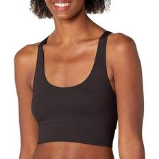 Maidenform Stretch Rib Crop Tank - Black