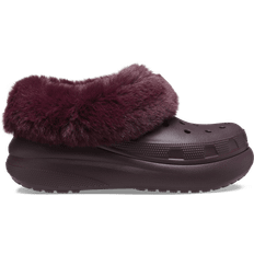 Red Outdoor Slippers Crocs Furever Crush - Dark Cherry