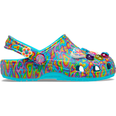 Crocs Kid's Classic Lisa Frank Clog - Digital Aqua/Multi