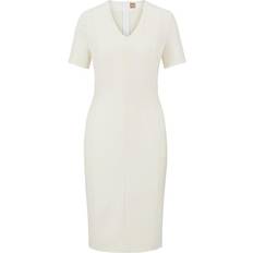 HUGO BOSS Dam Klänningar HUGO BOSS Klänning DAMAISA V-neck Dress in Stretch Fabric