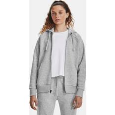 Under Armour Damen Pullover Under Armour Rival Fleece Kapuzenjacke Damen 012 mod gray light heather/white