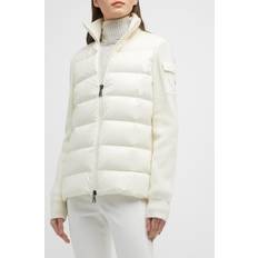 Moncler Einfarbig Cardigans Moncler Puffer Knit Cardigan NATURAL