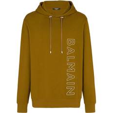 Balmain Men Jumpers Balmain Khaki Reflective Hoodie UEN KAKI/GRIS