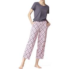 Hue Kortärmad T-shirt Och Skimmer Pyjamasset - Asfalt