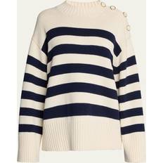 Lafayette 148 New York Nautical Striped Wool Sweater -