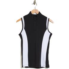 Pink - Sportswear Garment Polo Shirts Callaway Women's Color Block Snap Front Golf Polo - Black