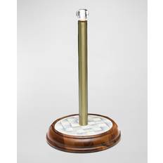 Wood Paper Towel Holders Mackenzie-Childs 14\" Sterling Check Paper Towel Holder