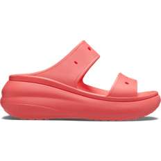 Crocs Orange Sandals Crocs Classic Crush Platform Sandals - Neon Watermelon