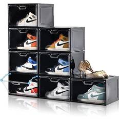 Transparent Hallway Furniture & Accessories Amllas Sneaker Storage Shoe Rack 40.2x33.2"