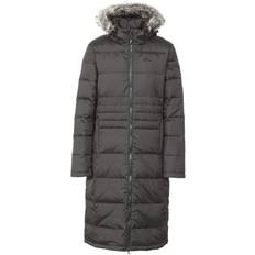 Trespass Women Coats Trespass Womens Long Down Parka Jacket Phyllis - Black