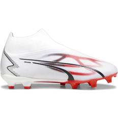 44 - Bianco Scarpe da calcio Puma Ultra Match+ LL FG/AG M - White/Black/Fire Orchid