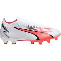 Puma 40 Scarpe da calcio Puma Ultra Match FG/AG M - White/Black/Fire Orchid