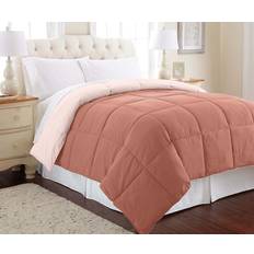 Brown Bedspreads Modern Threads Down Alternative Bedspread Pink, Brown (223.5x223.5cm)