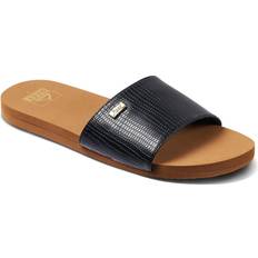Reef Schuhe Reef Zehentrenner Sandalen Bliss Nights Slide Kunstleder Mit Eva - Schwarz Black/Tan