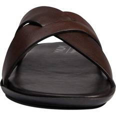 Sandals MARC JOSEPH NEW YORK Roman Court Brown Grainy Men's Shoes Brown