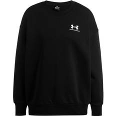 Under Armour Women Jumpers Under Armour Women's Essential Fleece Oversized Crew Black White