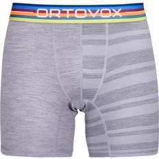 Lila Kalsonger Ortovox 185 Rock'n'Wool Boxer - Grey Blend