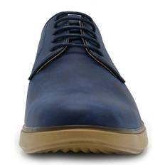 Blue - Men Derby Aston Marc Men's Durant Faux Leather Derby Shoes Navy