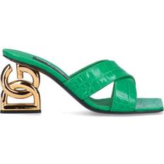 Dame - Grøn Sandaler med hæl Dolce & Gabbana Læder Mules Sko Dame 75mm Grøn