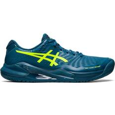 Yellow tennis shoes Asics GEL-Challenger Men's Tennis Shoes Restful Teal/Safety Yellow