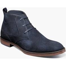 Blue - Men Chukka Boots Stacy Adams Kyron Chukka Boot Navy Multi Men's Shoes Blue