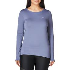 Silver Base Layers Under Armour Long Sleeve - Aurora Purple