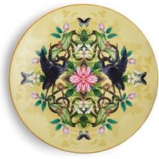 Yellow Dessert Plates Wedgwood Waterlily Kaleidoscopic-print Gilded Bone-china Dessert Plate