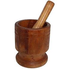 Wood Pestles & Morters Imusa 112069 wide jumbo Pestle & Mortar