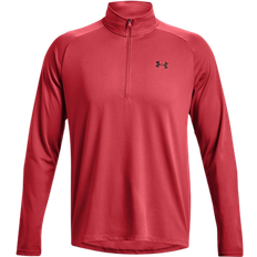 Golf - Men T-shirts Under Armour Men's UA Tech ½ Zip Long Sleeve Top - Chakra/Black