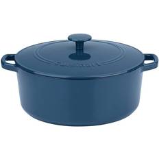 Cuisinart enameled cast iron casserole Cuisinart Chef' Classic with lid 1.75 gal