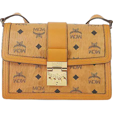 MCM Schoudertassen MCM Small Tracy Monogram Crossbody Bag - Cognac Brown