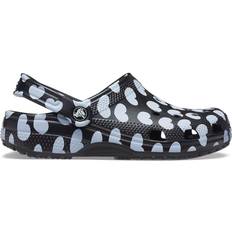 51 ½ Pantofole da Esterno Crocs Classic Heart Print - Black/White