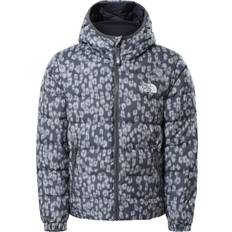 The North Face Girl's Hyalite Down Jacket - Vanadis Grey Leopard Print (NF0A5IYRV4N)