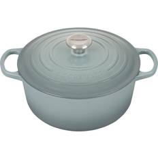 Le Creuset Sea Salt Signature Round med lock 5.2 L 26 cm
