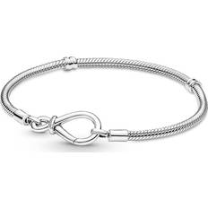 Gioielli Pandora Moments Infinity Knot Snake Link Bracelet - Silver