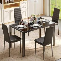 Tables Gizoon 5 Piece Dining Set 27.6x47.2" 5